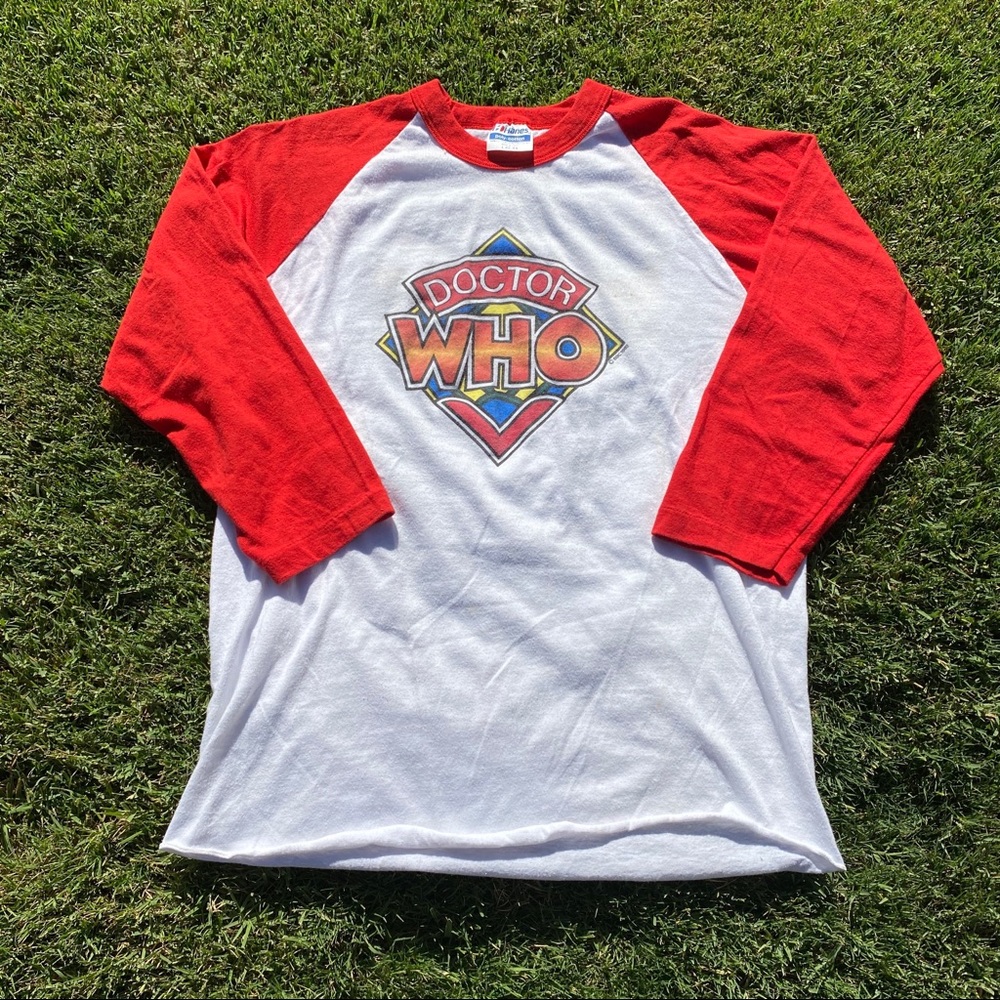 Vintage 1982 Doctor Who single stitch baseball tee